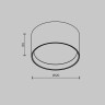 Потолочный светильник MAYTONI GLARE C091CL-12W4K-B